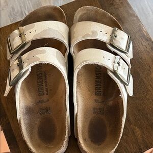 Birkenstock Kids Sandals - Cream and Brown